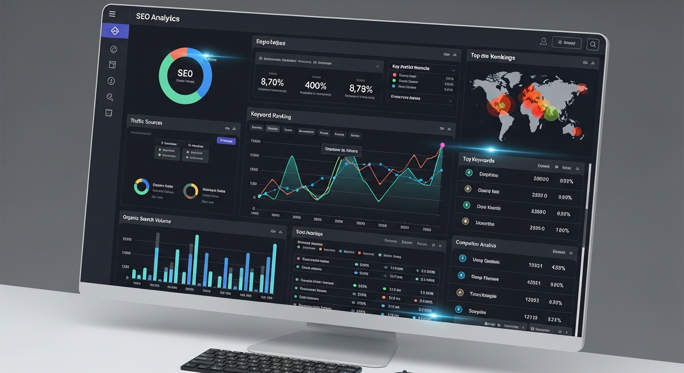 SEO analytics dashboard